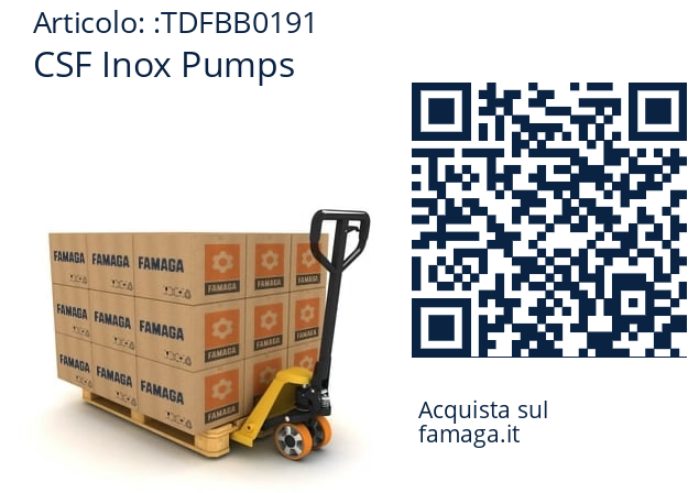   CSF Inox Pumps TDFBB0191