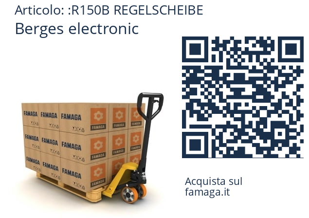   Berges electronic R150B REGELSCHEIBE