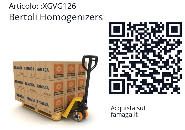   Bertoli Homogenizers XGVG126