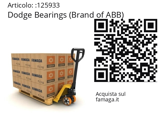   Dodge Bearings (Brand of ABB) 125933
