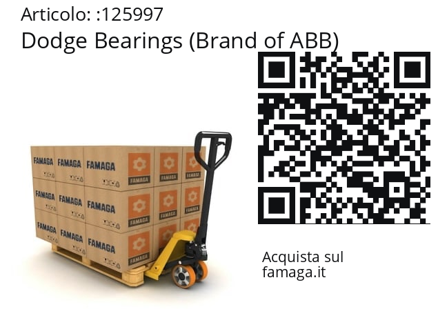   Dodge Bearings (Brand of ABB) 125997