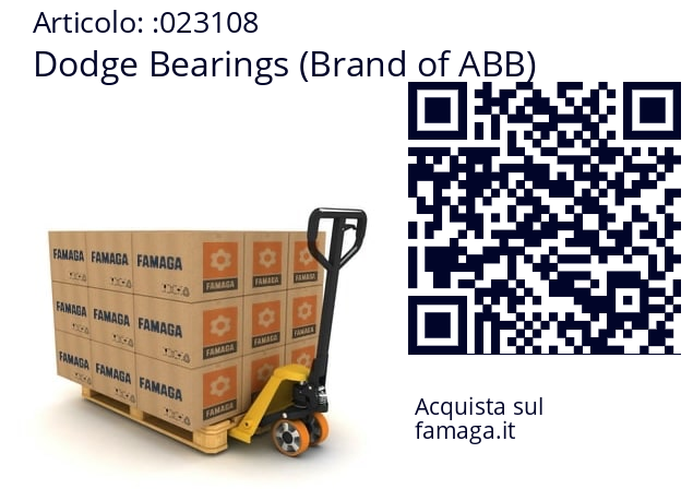   Dodge Bearings (Brand of ABB) 023108