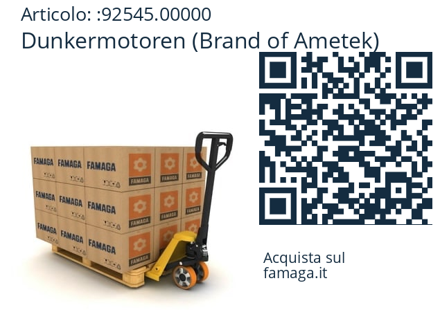   Dunkermotoren (Brand of Ametek) 92545.00000