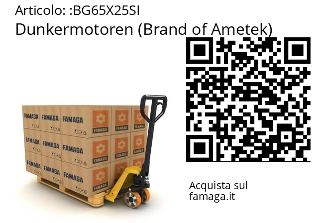   Dunkermotoren (Brand of Ametek) BG65X25SI