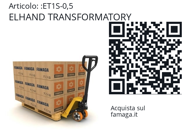   ELHAND TRANSFORMATORY ET1S-0,5