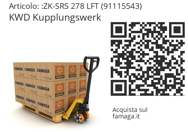   KWD Kupplungswerk ZK-SRS 278 LFT (91115543)