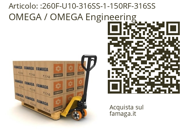   OMEGA / OMEGA Engineering 260F-U10-316SS-1-150RF-316SS