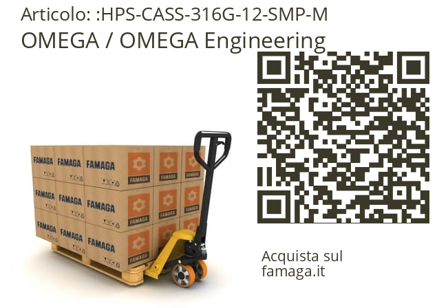  OMEGA / OMEGA Engineering HPS-CASS-316G-12-SMP-M