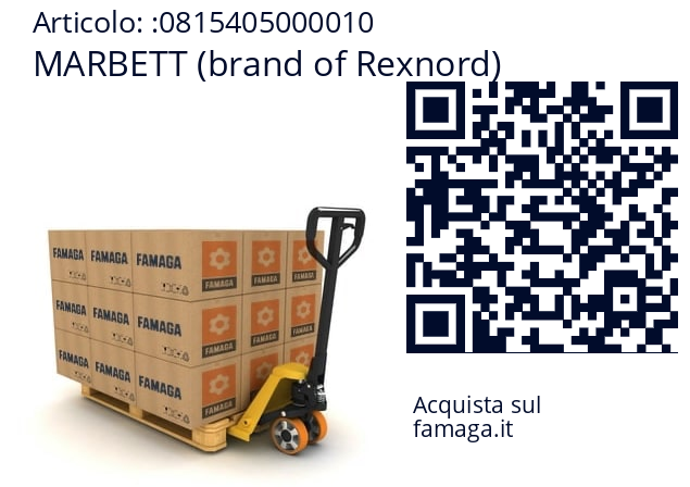   MARBETT (brand of Rexnord) 0815405000010