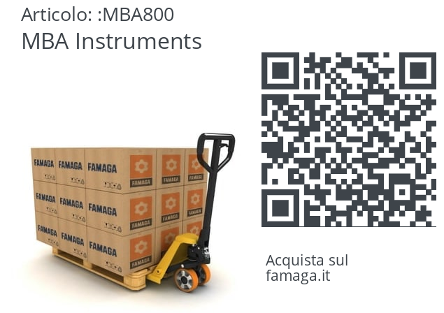  1213465 MBA Instruments MBA800