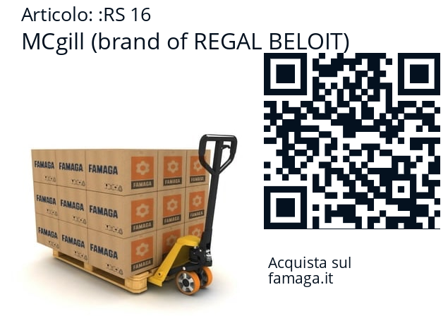   MCgill (brand of REGAL BELOIT) RS 16