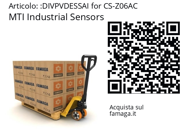   MTI Industrial Sensors DIVPVDESSAI for CS-Z06AC