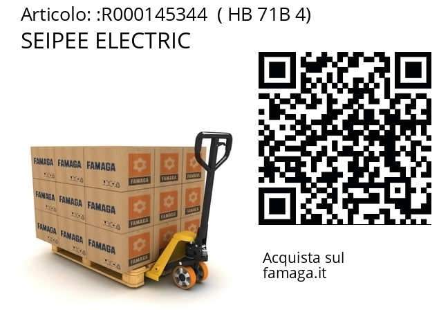   SEIPEE ELECTRIC R000145344  ( HB 71B 4)