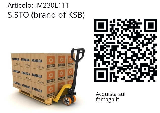   SISTO (brand of KSB) M230L111